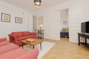 Living room - Spacious 2 Bedroom Apartment by Renters (Warsaw)