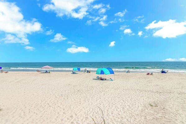 Vlak bij het strand