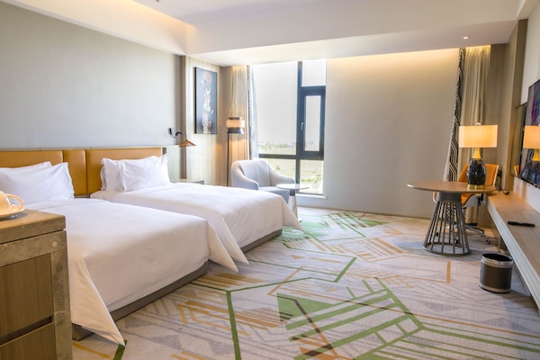 Free minibar items, in-room safe, individually decorated, desk