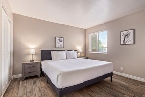 2 bedrooms, iron/ironing board, WiFi, bed sheets