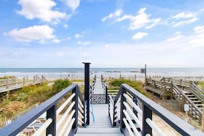 En la playa 