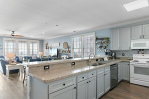 Coffee/tea maker, cookware/dishes/utensils - ShoreThing Oceanfront 5 Bedrooms (Surfside Beach)