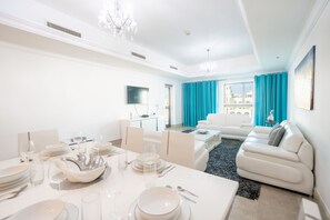 Standard Apartment | Living area - Stylish Urban 1BR Gem in Fairmont-90AB2 (Dubai)