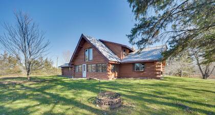 Secluded Log Cabin < 1 Mi to Munger State Trail!