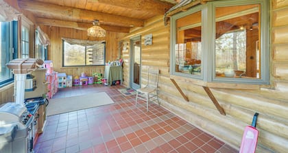 Secluded Log Cabin < 1 Mi to Munger State Trail!