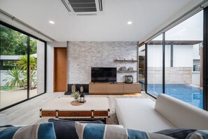 Villa de lujo | Sala de estar | Televisión LCD 
