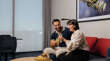 In-room safe, blackout curtains, soundproofing, free cots/infant beds