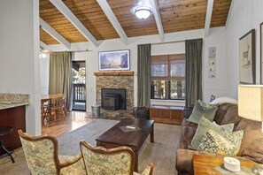 Télévision, cheminée, jeux vidéo