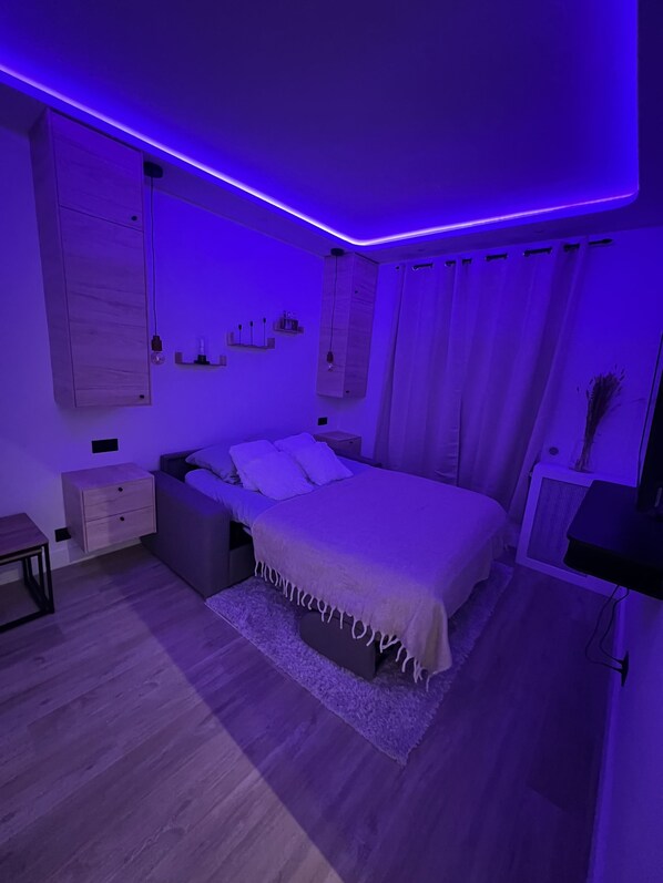 1 bedroom, iron/ironing board, travel crib, free WiFi