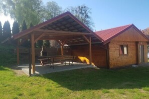 屋外ダイニングエリア