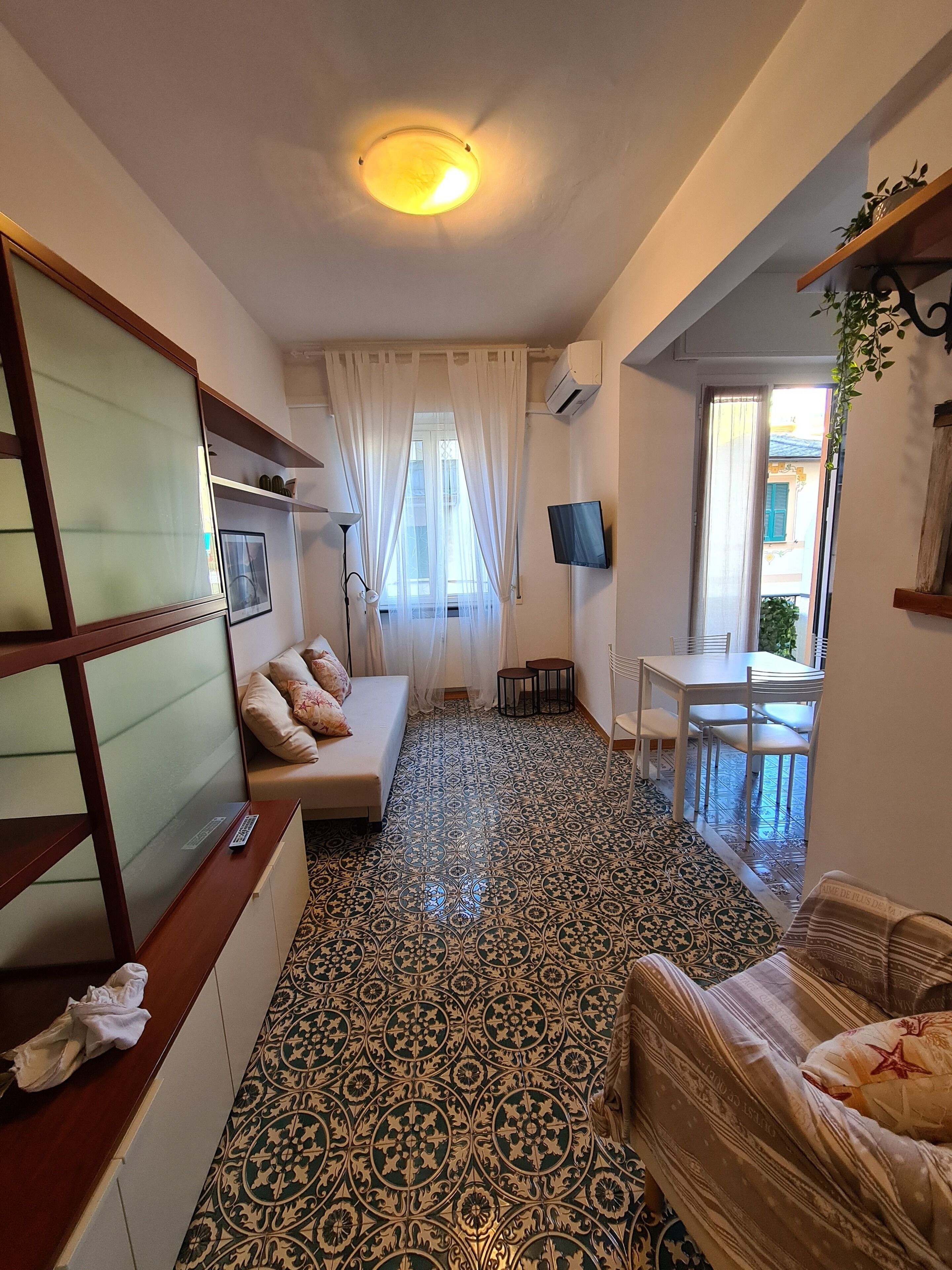 Basic Apartment | Living area | 19-inch flat-screen TV with digital channels