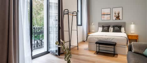 Studio with balcony - disability access | 1 slaapkamer, individueel gedecoreerd, individueel gemeubileerd