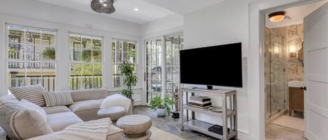 Smart TV, lareira, impressoras