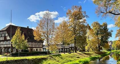 Rustikales Studio-Apartment Blockstube im FH Selma