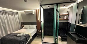 1 dormitorio, cuna de viaje, wifi gratis y ropa de cama