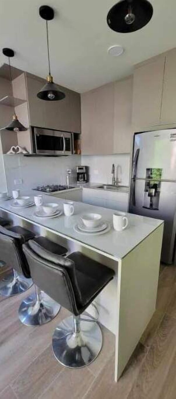 Fridge, microwave, blender - New 1 bedroom apartment (NAYARIT)