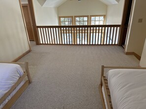 4 bedrooms, iron/ironing board, travel cot, WiFi