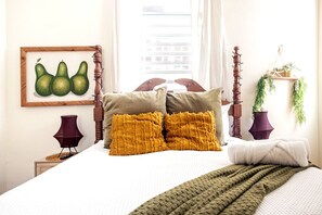 2 soveværelser, sengetøj