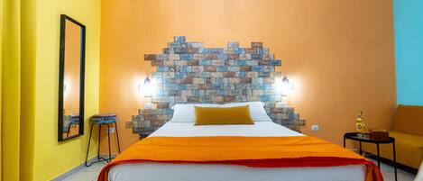 Design Room | 1 bedroom, premium bedding, down comforters, desk