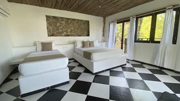 Quadruple Room, Balcony | Minibar, free WiFi, bed sheets