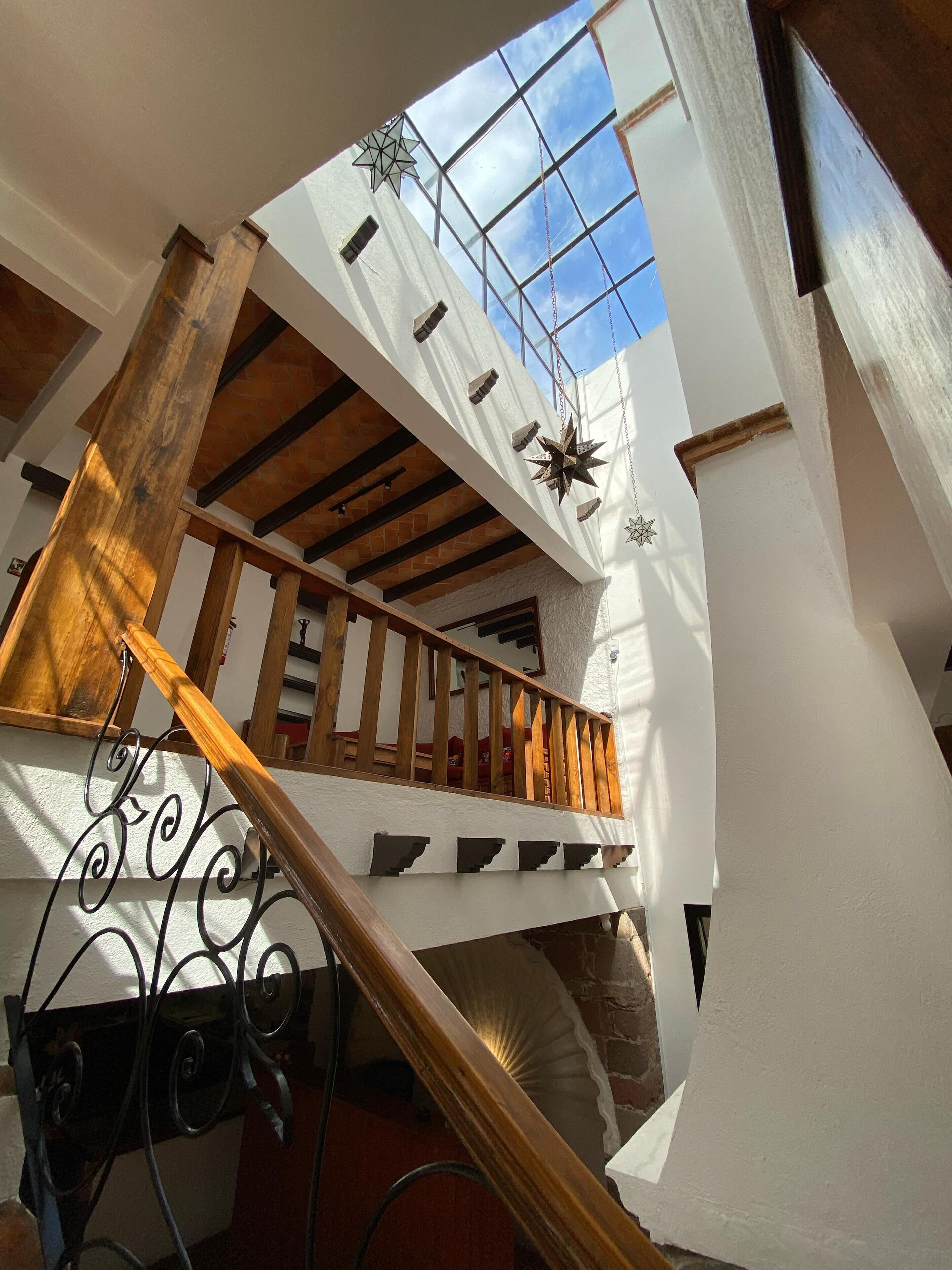 Handrails in stairways