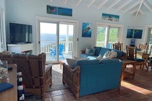 Smart TV - Water + Sky USVI // Villa in Coral Bay with Outstanding Sunrise Views (Coral Bay)
