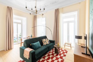 One Bedroom Apartment with Balcony | Living area