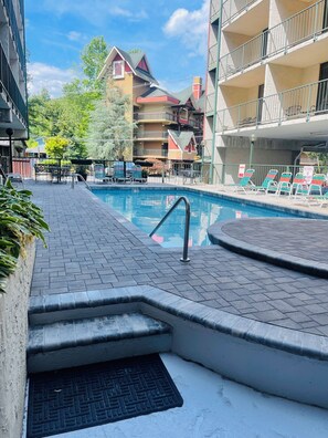 Indoor pool, outdoor pool - An Awesome Condo Unit 208 in the middle of Gatlinburg beside Ober Tram! (Gatlinburg)