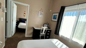 2 bedrooms, iron/ironing board, travel crib, WiFi