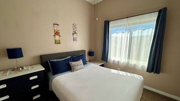 2 bedrooms, iron/ironing board, travel crib, WiFi