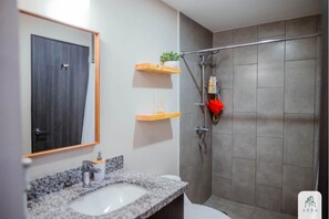 Towels, soap, toilet paper