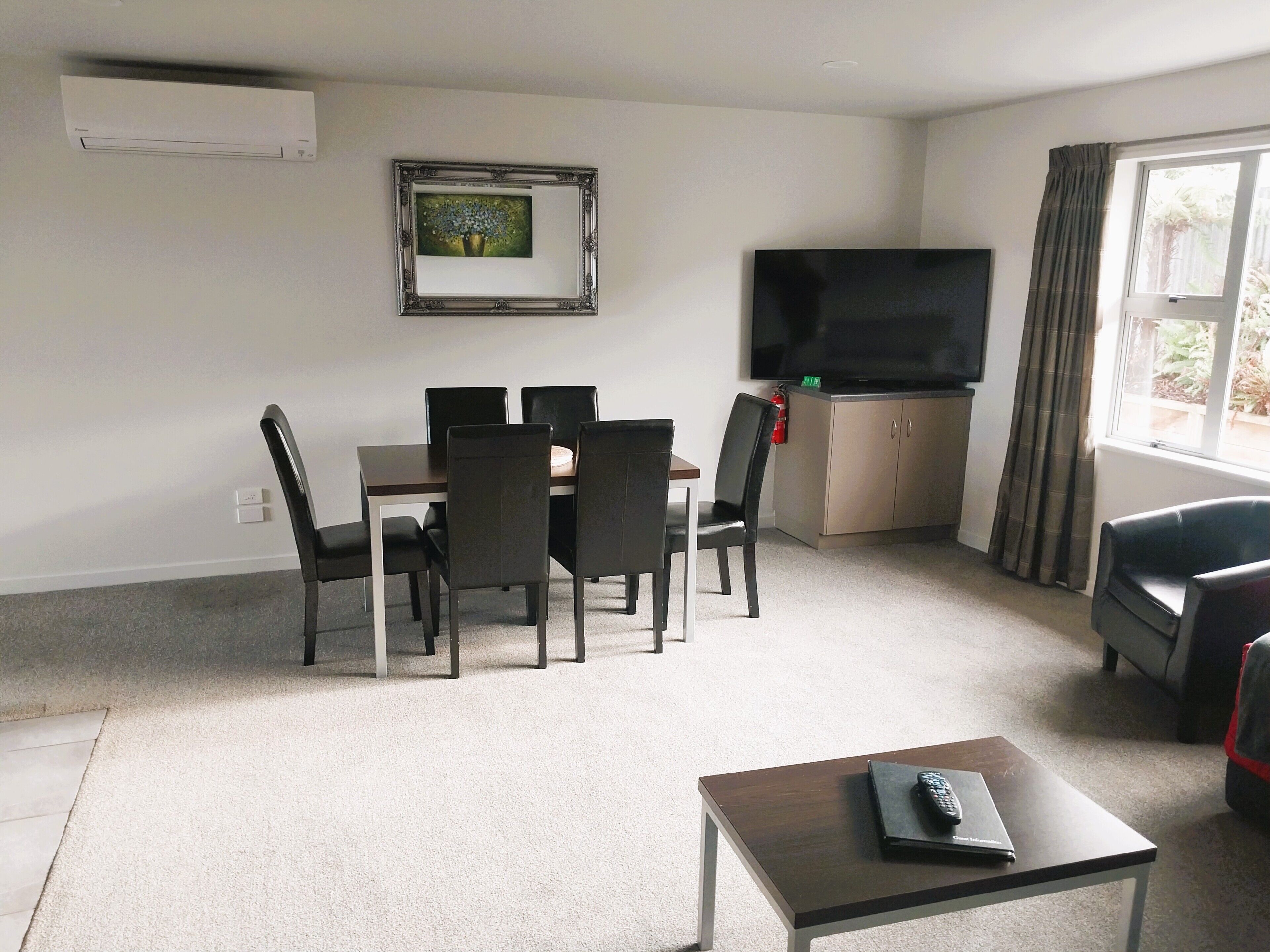 Two Bedroom Unit | Living area | 32-inch LCD TV with satellite channels
