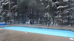 Outdoor pool, a heated pool - Cute Studio in the Heart of Whistler Village (Whistler)