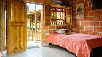 1 kamar tidur dan seprai linen