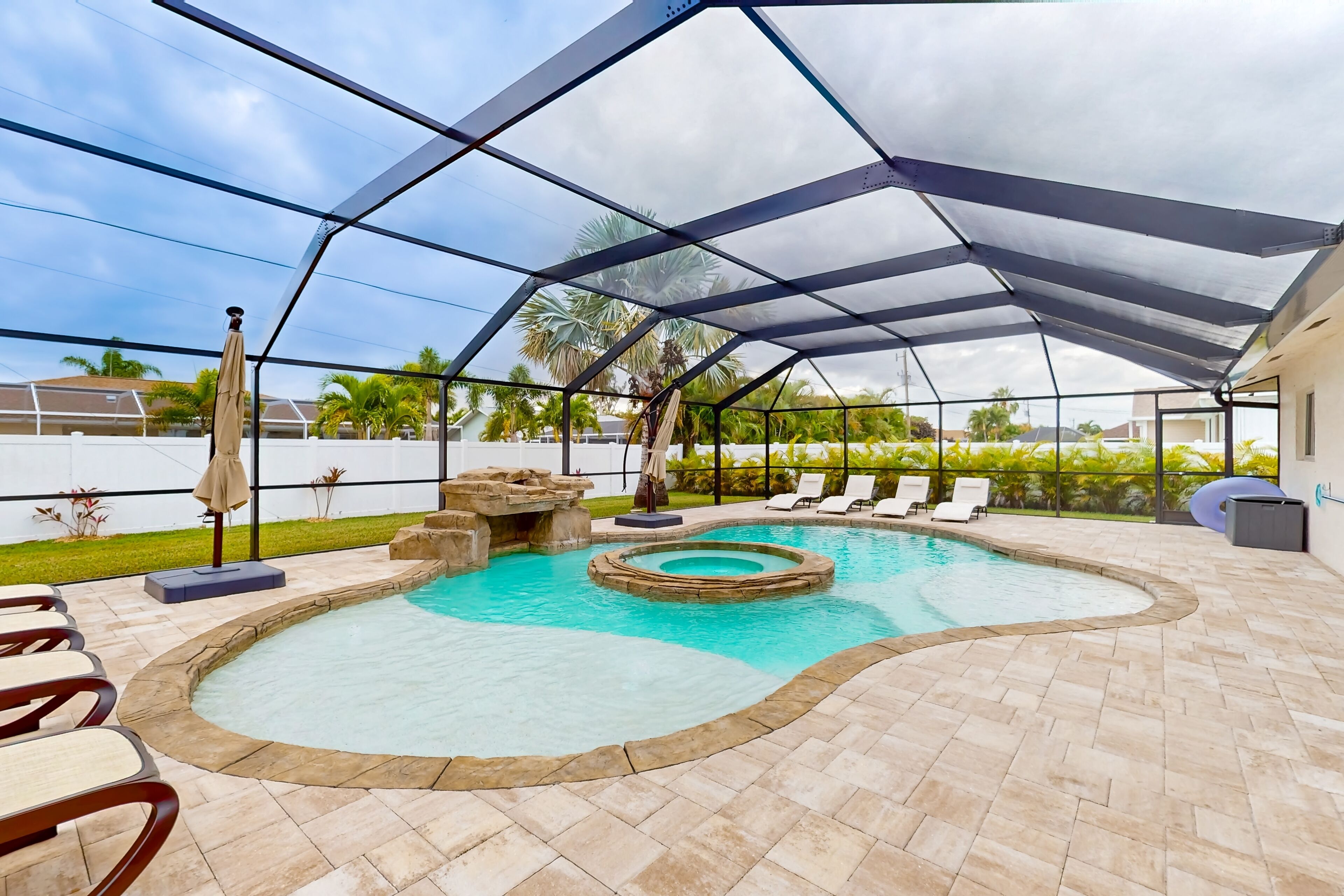 Et oppvarmet basseng