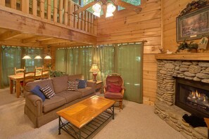 TV, fireplace, DVD player