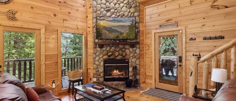 Smart TV, fireplace, video games, table football