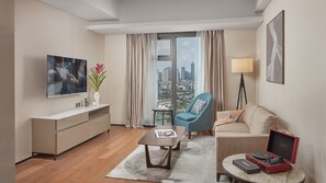 Deluxe Room (Two Bedroom Deluxe Suite) | Living area - Oakwood Makati Avenue (Makati)