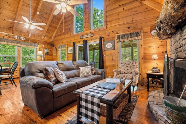 スマートテレビ、暖炉、DVD プレーヤー