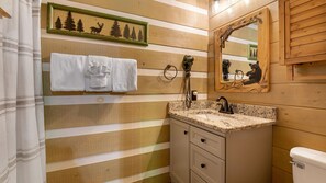 Douche, serviettes fournies