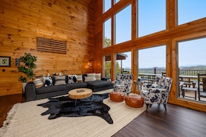 Smart TV, fireplace, video games, DVD player