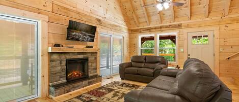 Älytelevisio, takka, videopelejä