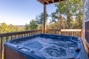 Outdoor spa tub - Resort with Pool Amenity*Game Room*Mtn. View (GATLINBURG)