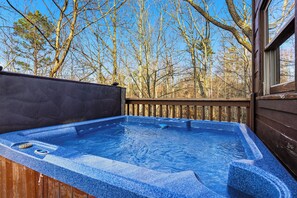 Outdoor spa tub - Relax And Enjoy The Incredible View From Here (GATLINBURG)