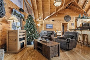 スマートテレビ、暖炉、テレビゲーム、DVD プレーヤー