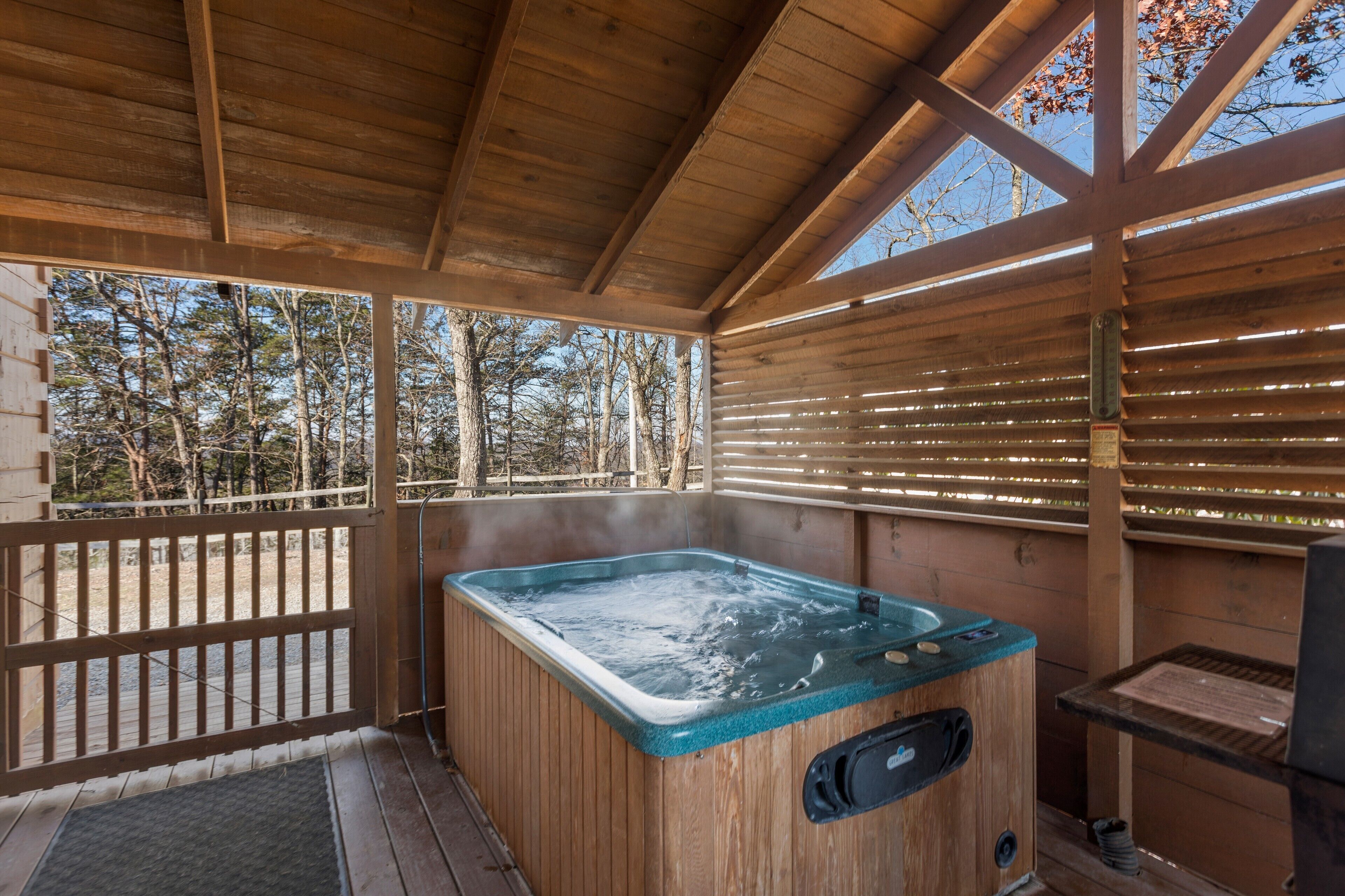 Indoor spa tub