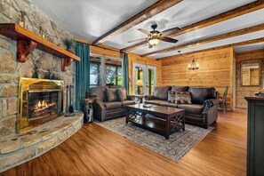 TV, fireplace - Resort Setting*Cozy*Romantic*Stunning Views (SEVIERVILLE)