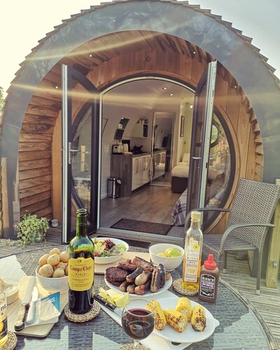 Riverside Pods are a nest of four glamping pods suitable for the perfect getaway