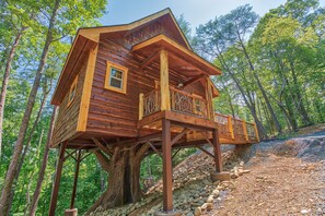 Exterior - Smoky Mountain Treehouse with hot tub and dog-friendly (GATLINBURG)