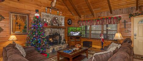 TV, fireplace, DVD player, table football